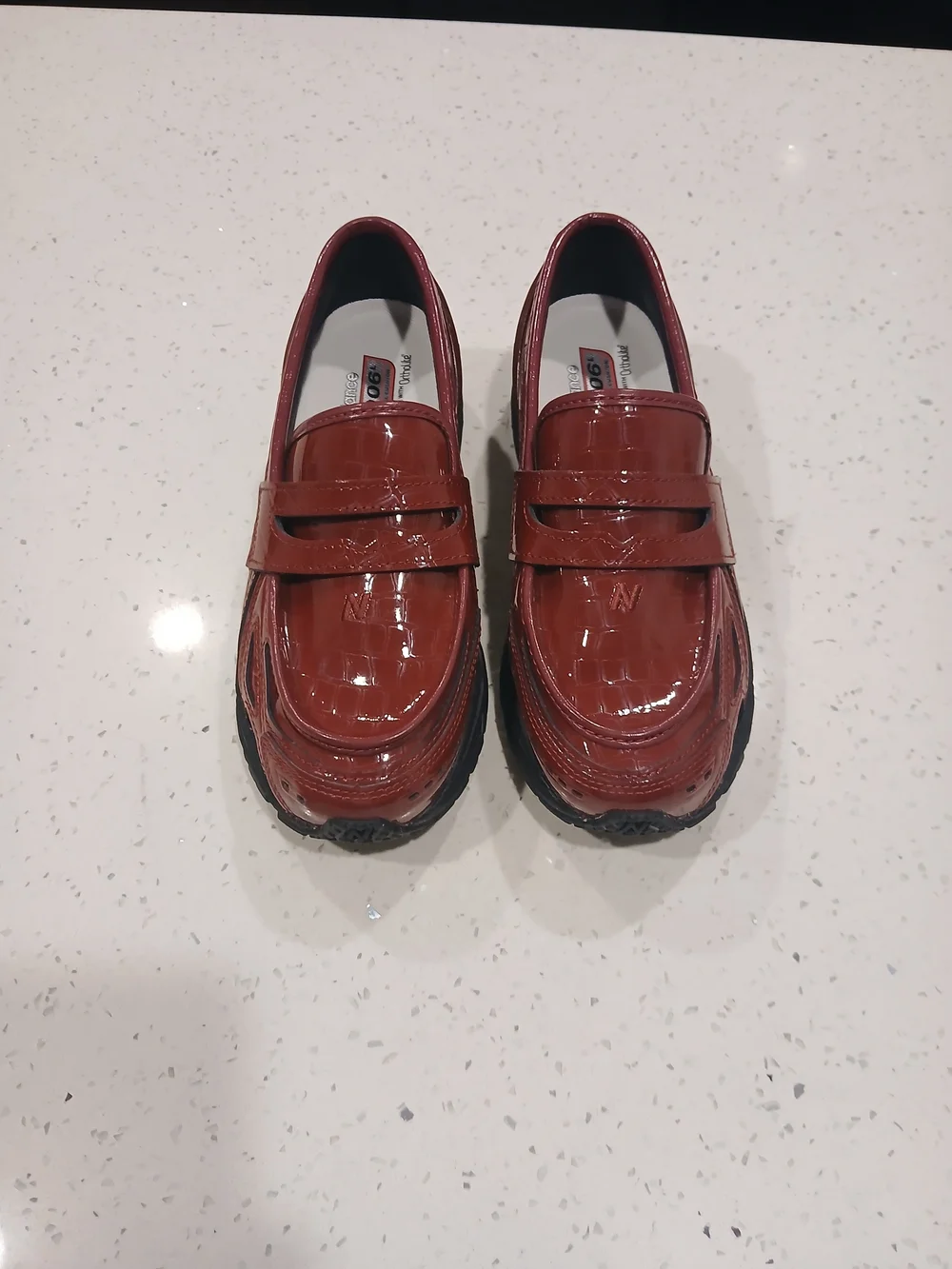 New Balance shiny patent